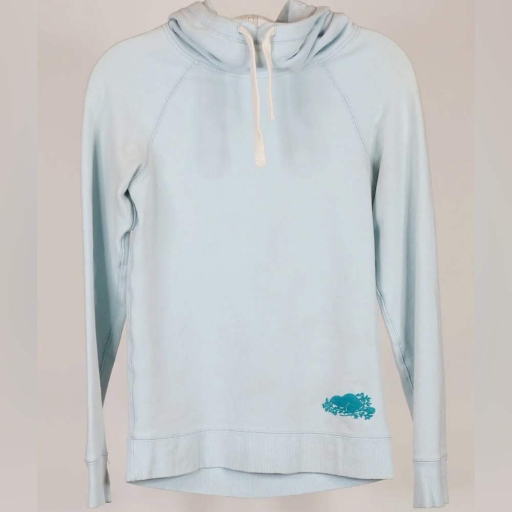 Ladies Roots Light Blue Hoodie